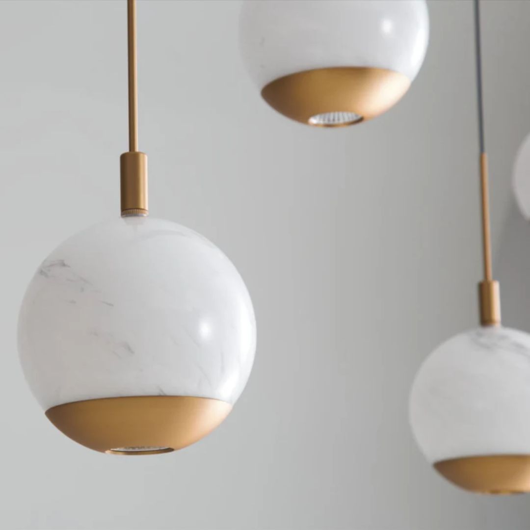 Astrid 7 Light Gold LED Ceiling Pendant Bar