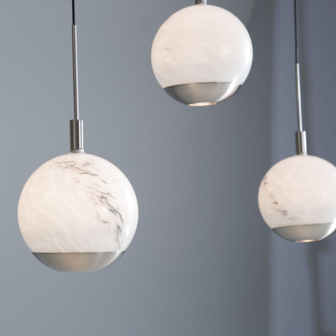 Astrid 7 Light Silver LED Pendant Bar