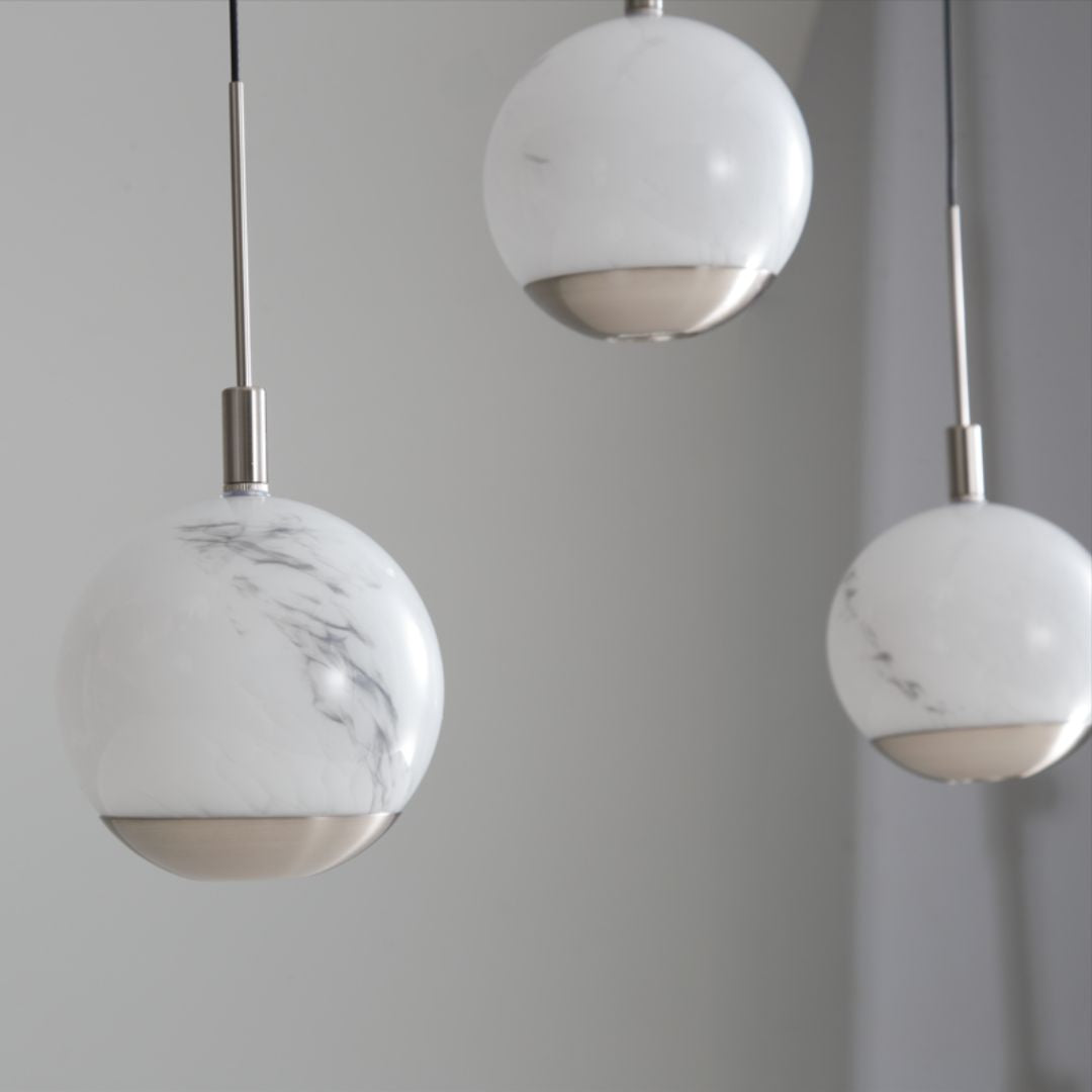 Astrid 7 Light Silver LED Ceiling Pendant Bar