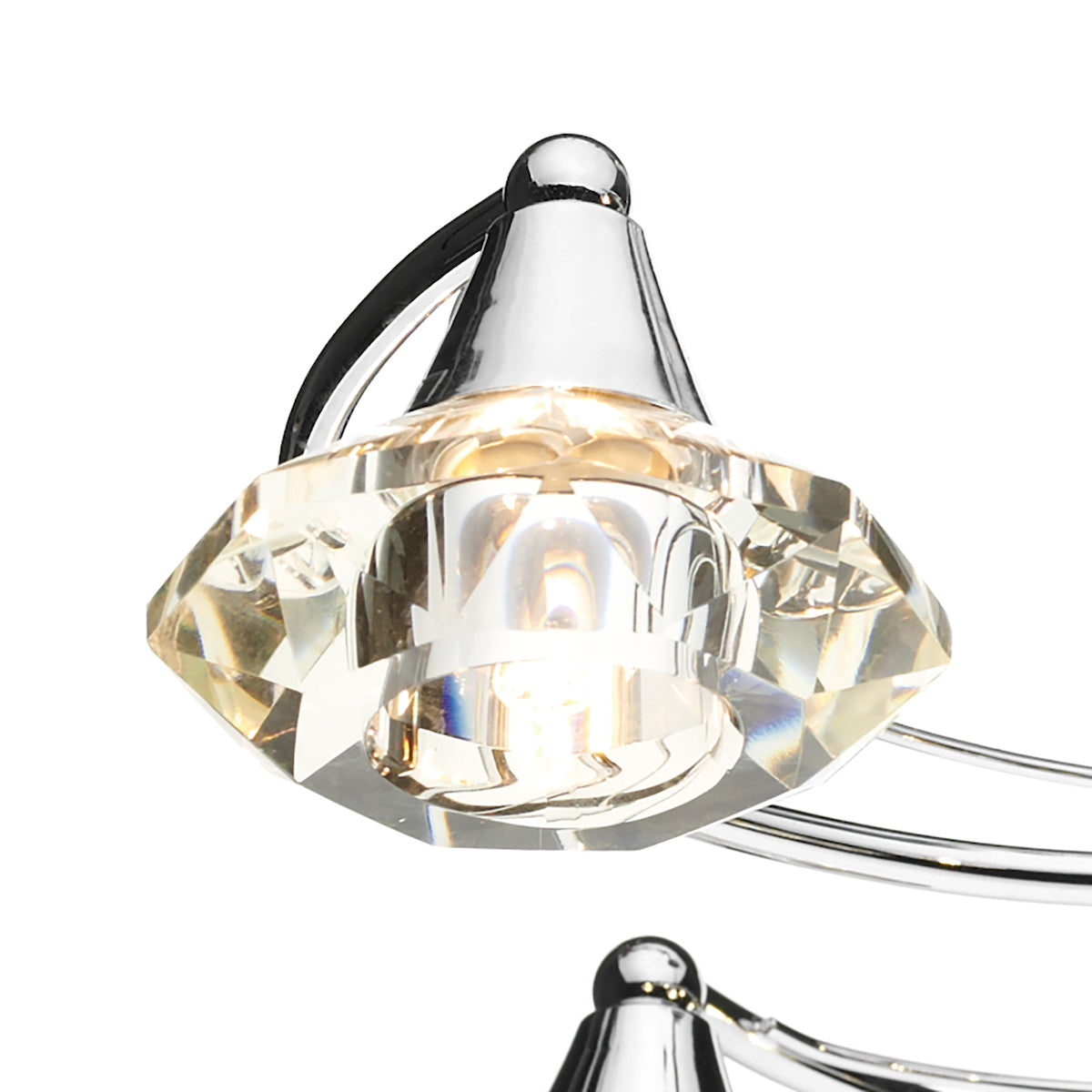 Luther 6 Light Semi-Flush Silver Ceiling Light