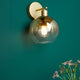 Eden Gold and Ombre Glass Wall Light