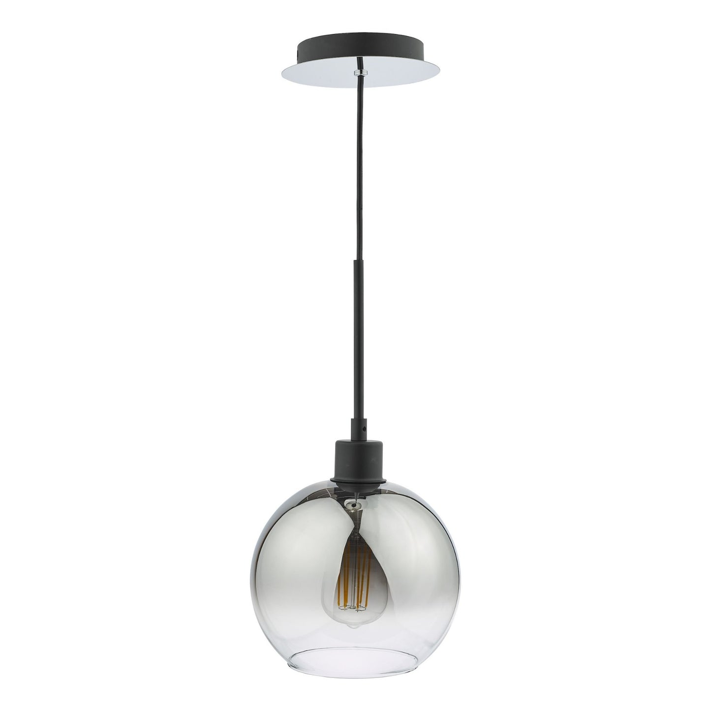 Lycia Black & Ombre Glass Pendant Ceiling Light