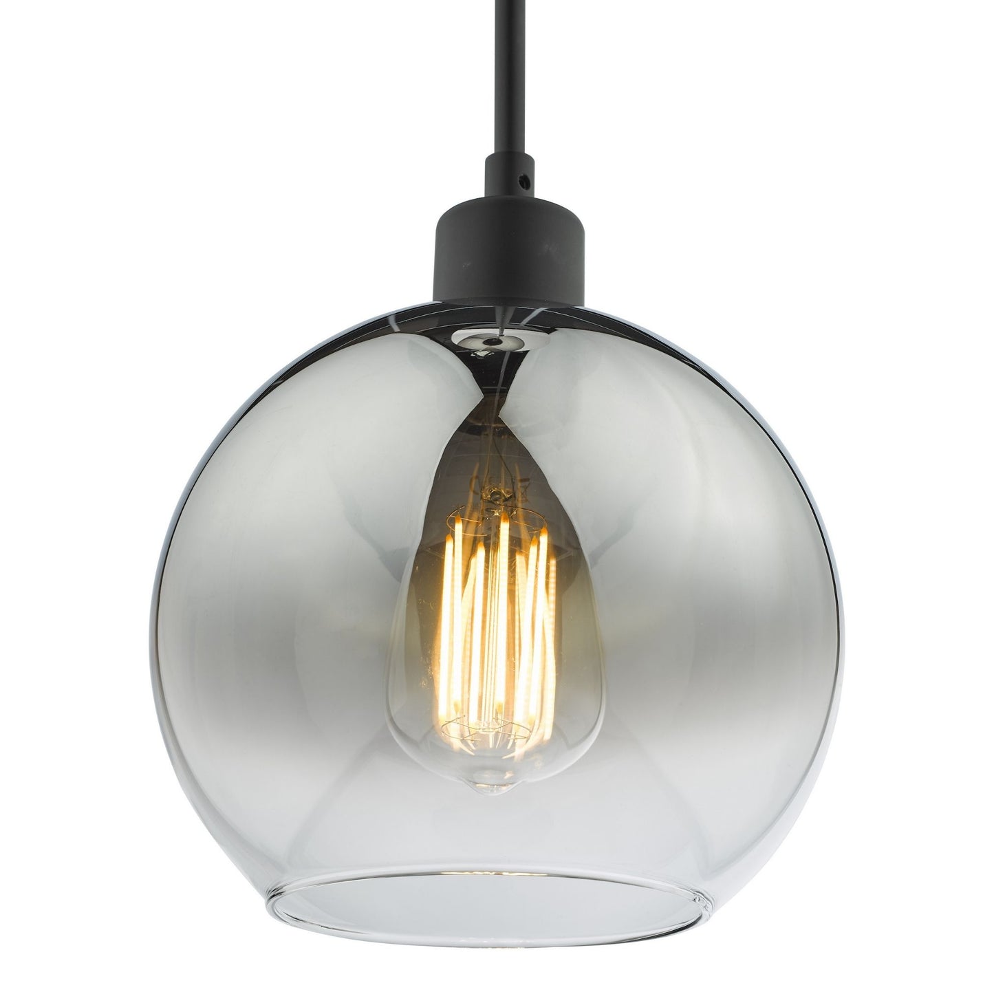 Lycia Black & Ombre Glass Pendant Ceiling Light