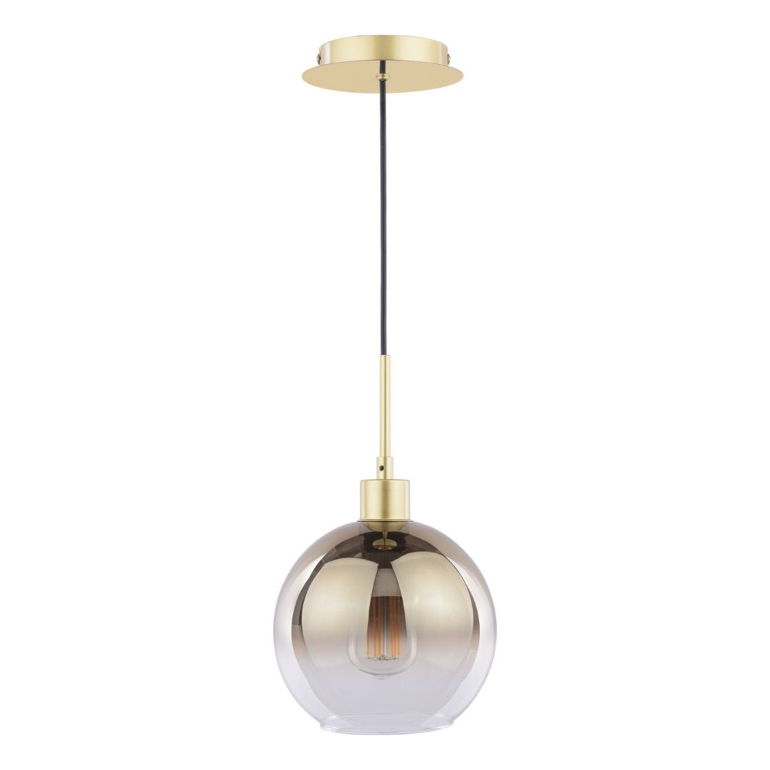 Lycia Gold & Ombre Glass Pendant Ceiling Light