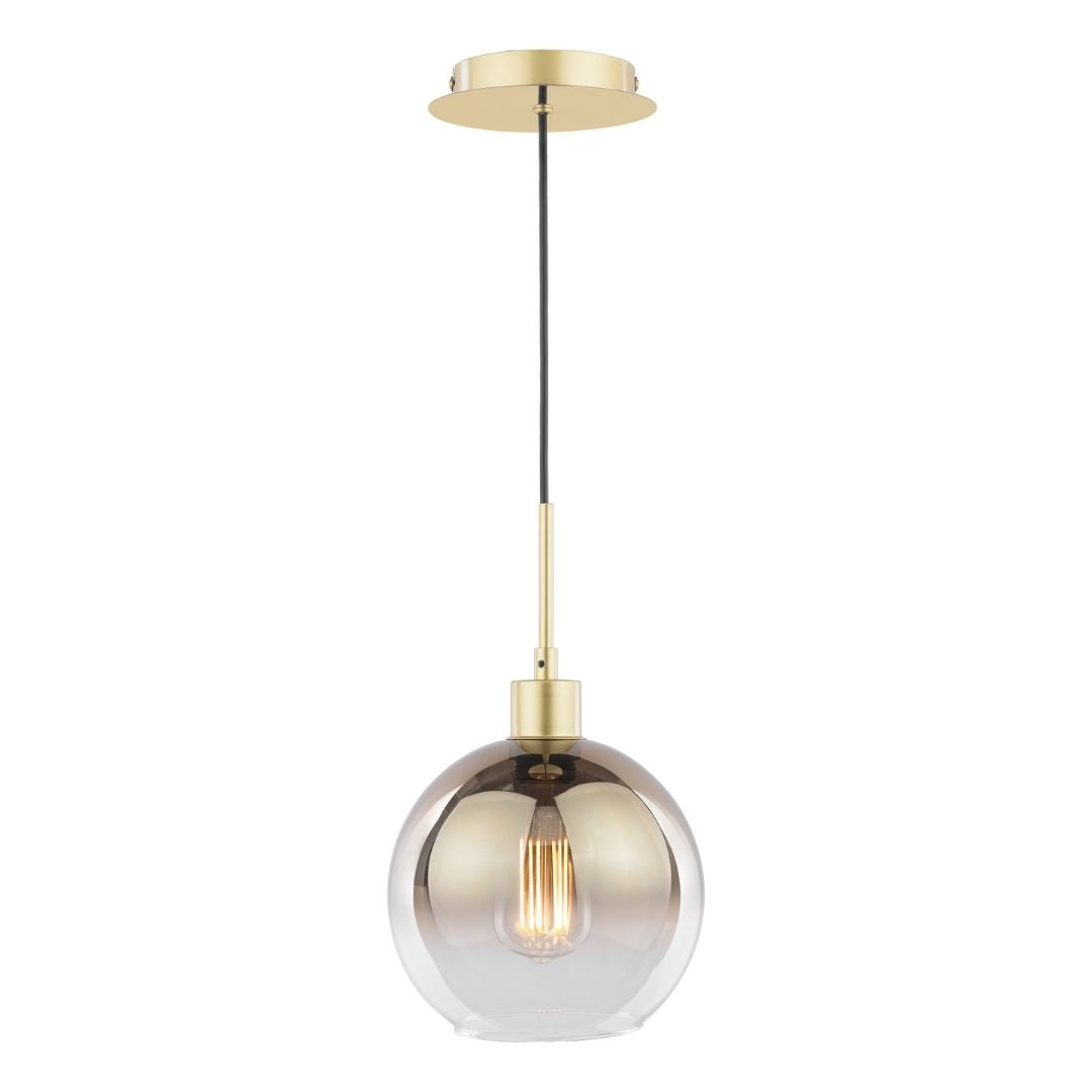 Lycia Gold & Ombre Glass Pendant Ceiling Light