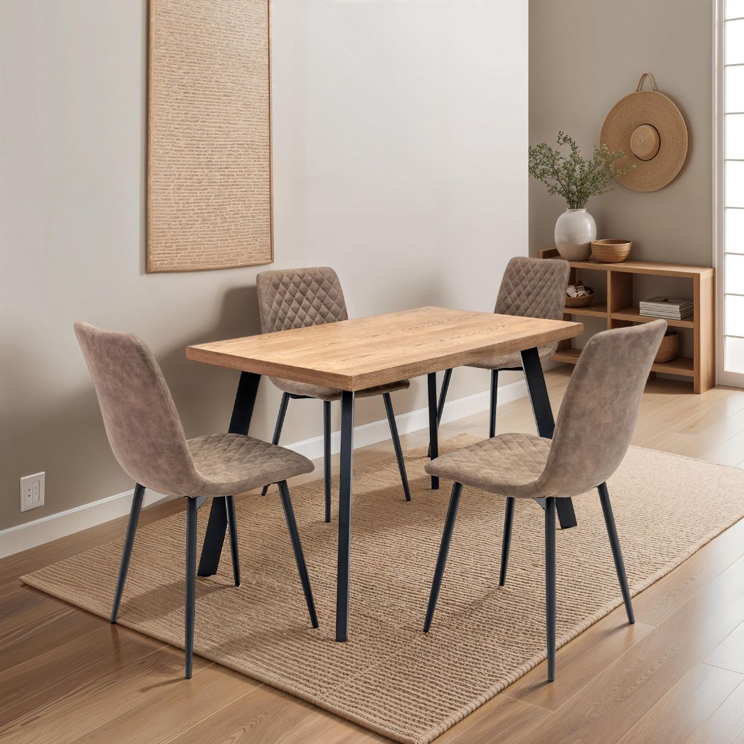 Bondi 4 Seater 1.2m Dining Set