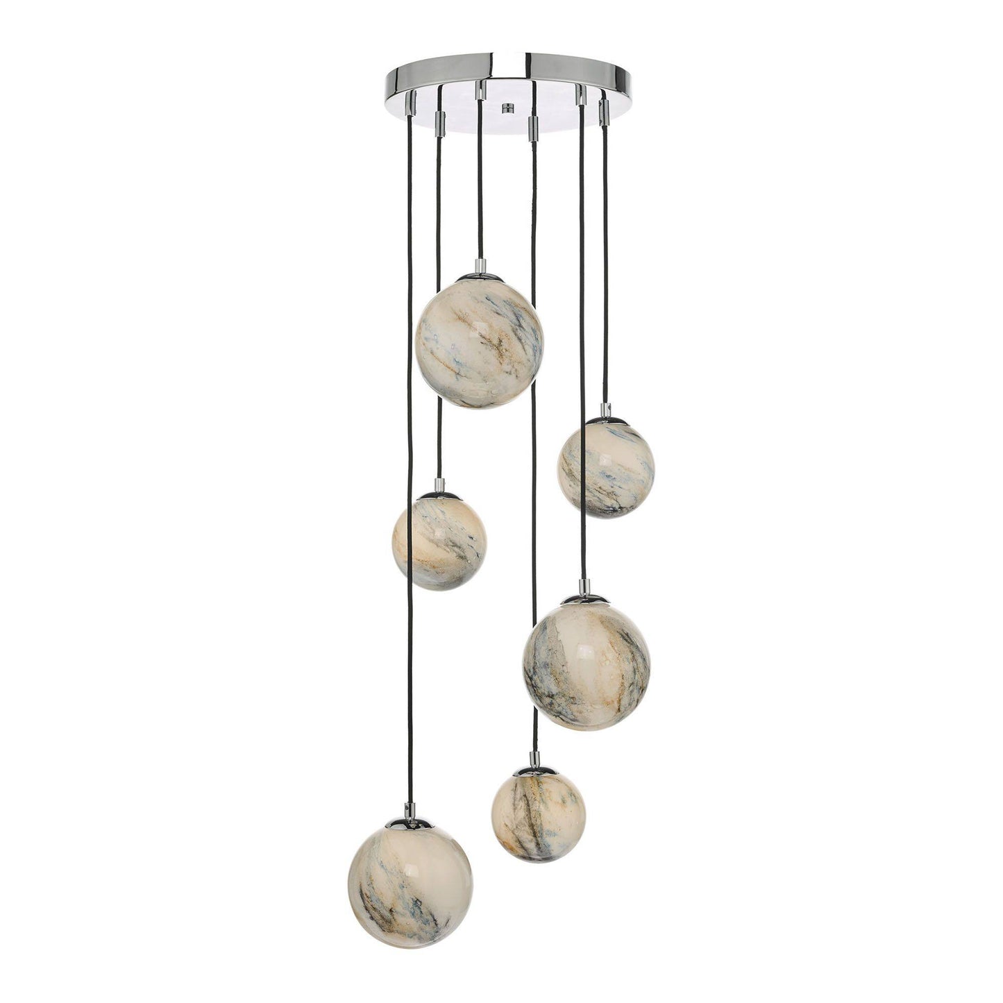 Mikara 6 Light Ceiling Light Marble Effect