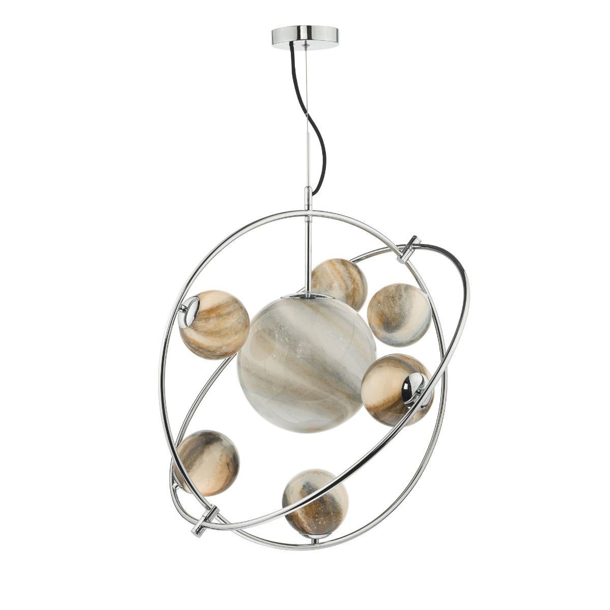Mikara 7 Light Polished Chrome Ceiling Light