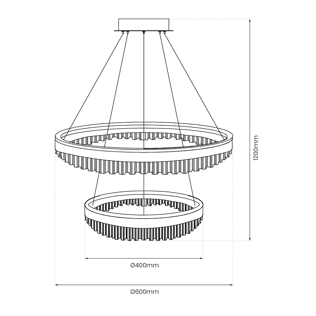 Preciosa Gold Pendant Light