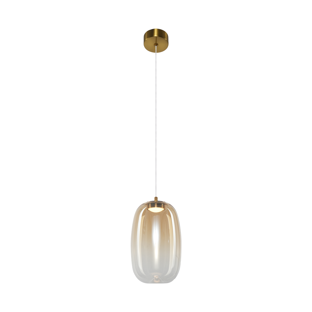 Vaso Gold Glass Pendant Light 13cm