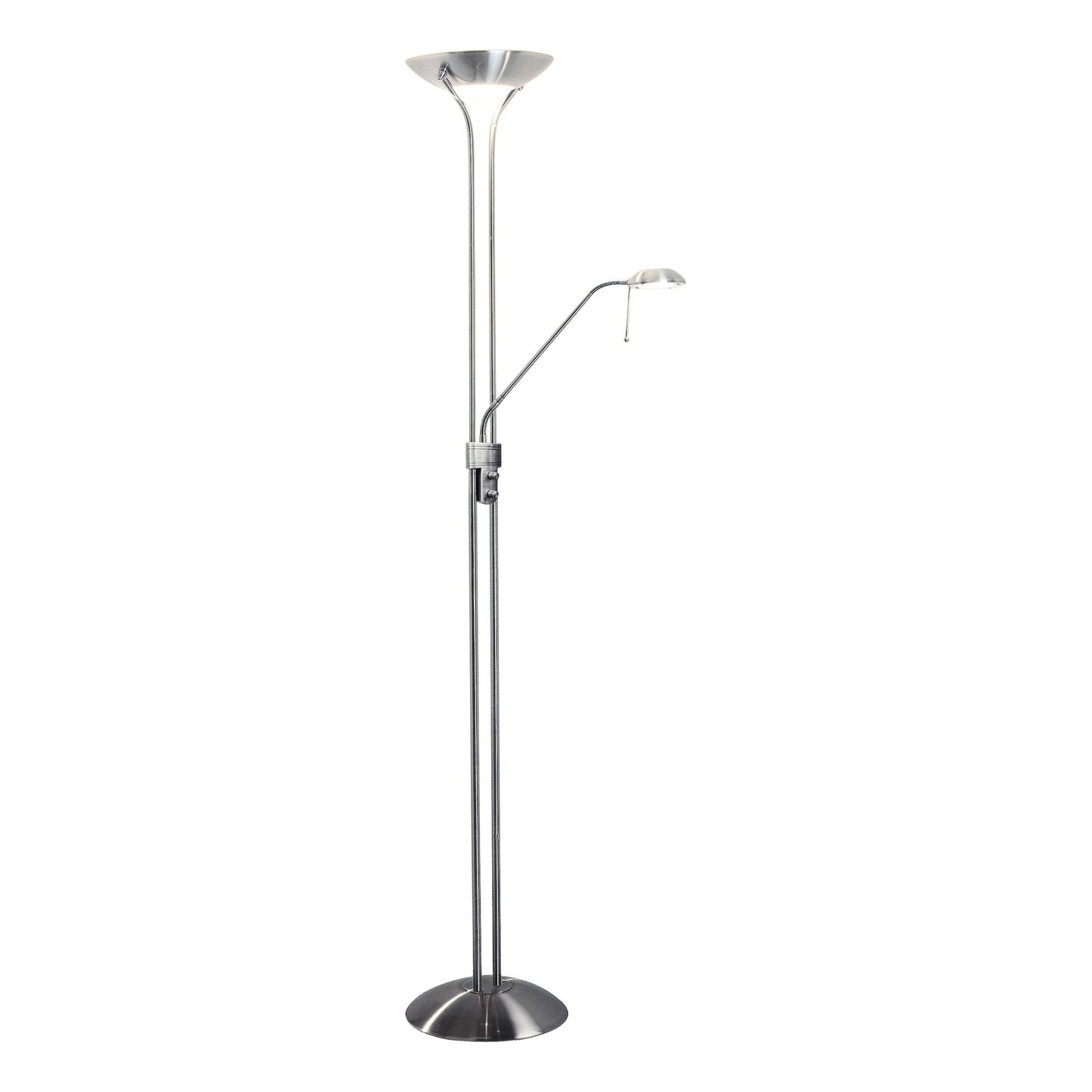 Montana Satin Chrome Mother & Child Floor Lamp