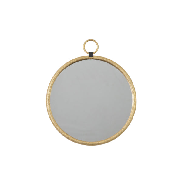 Monson Gold Round Mirror 40x45cm