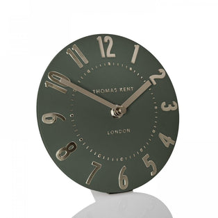 Thomas Kent Mulberry Mantel Clock Olive Green