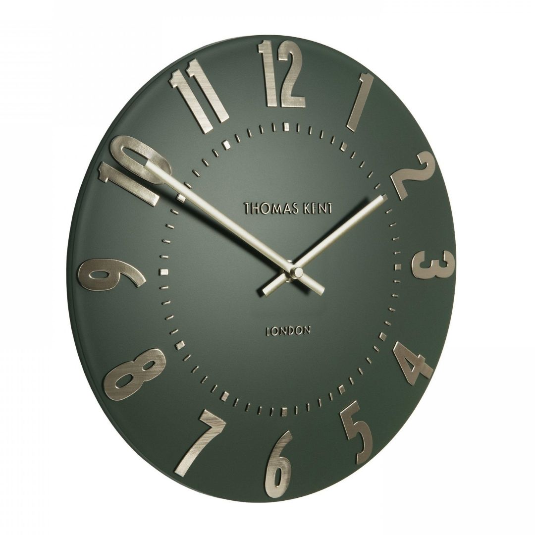 Thomas Kent Mulberry 12" Wall Clock Olive Green