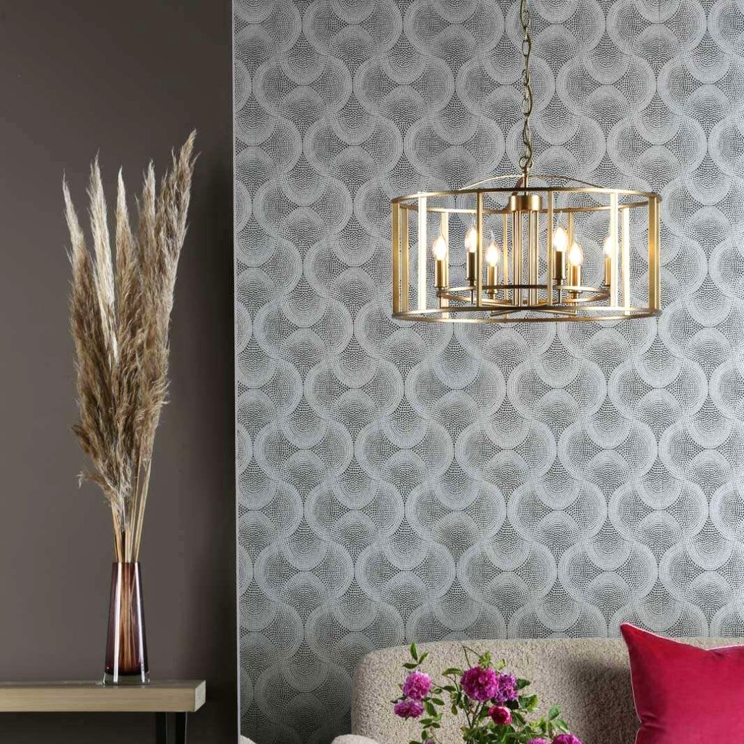 Myka 6 Light Gold Ceiling Pendant