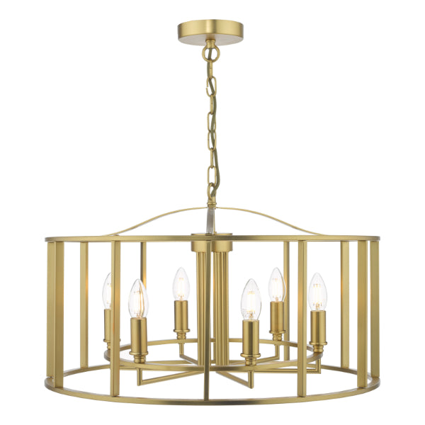 Myka 6 Light Gold Ceiling Pendant