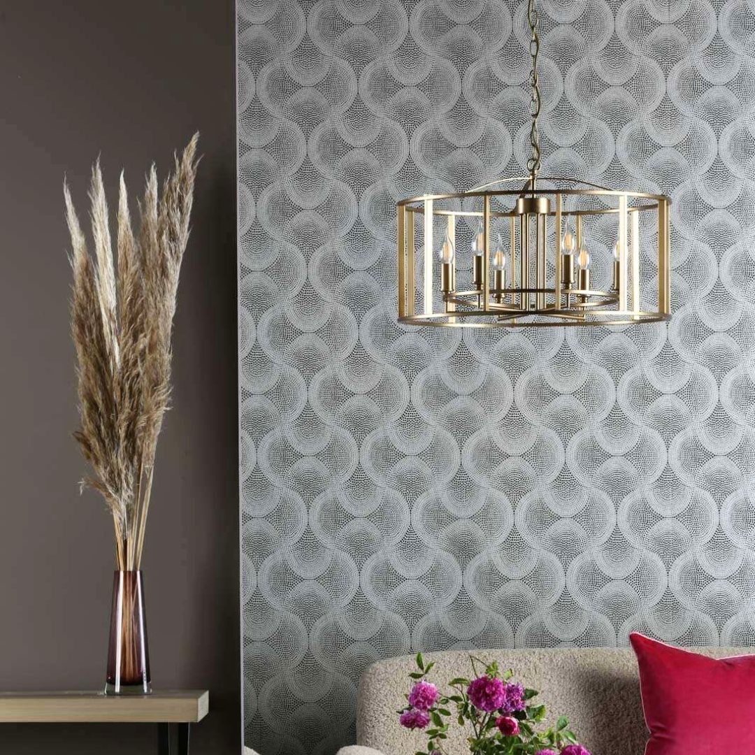 Myka 6 Light Gold Ceiling Pendant