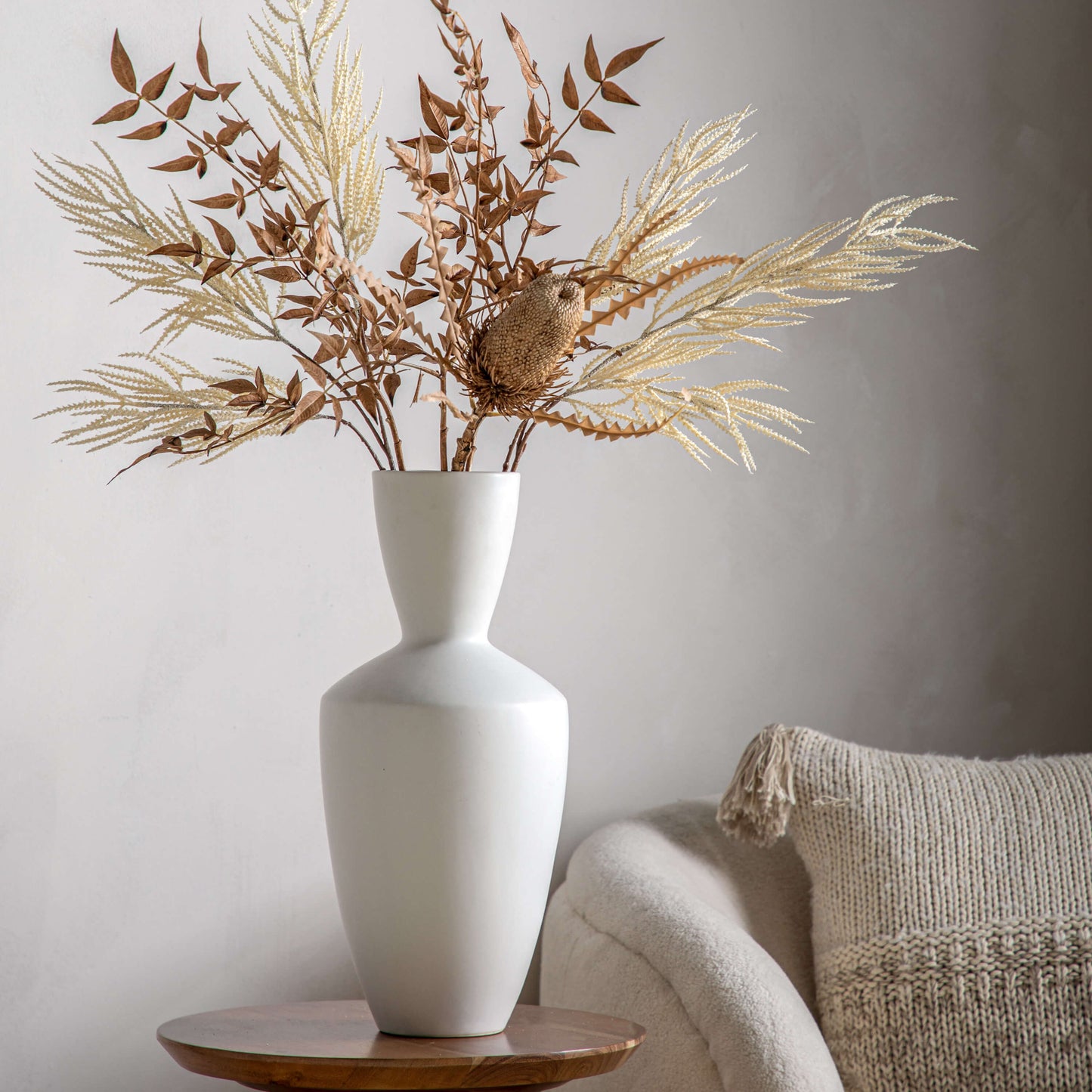 Naru White Vase