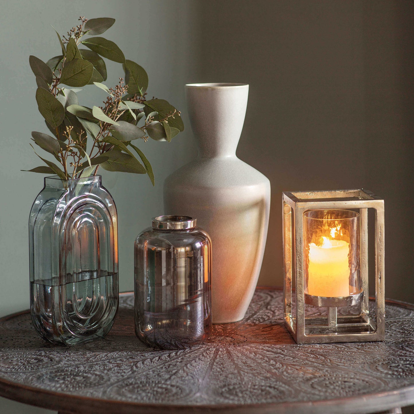 Naru White Vase