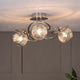 Neso 3 Light Polished Chrome Semi Flush Ceiling Light