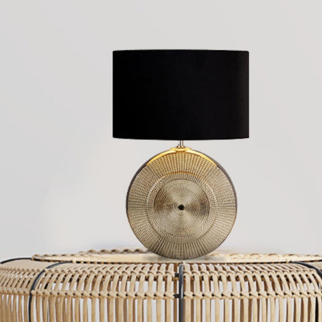 Elina Polished Chrome Ceramic Table Lamp