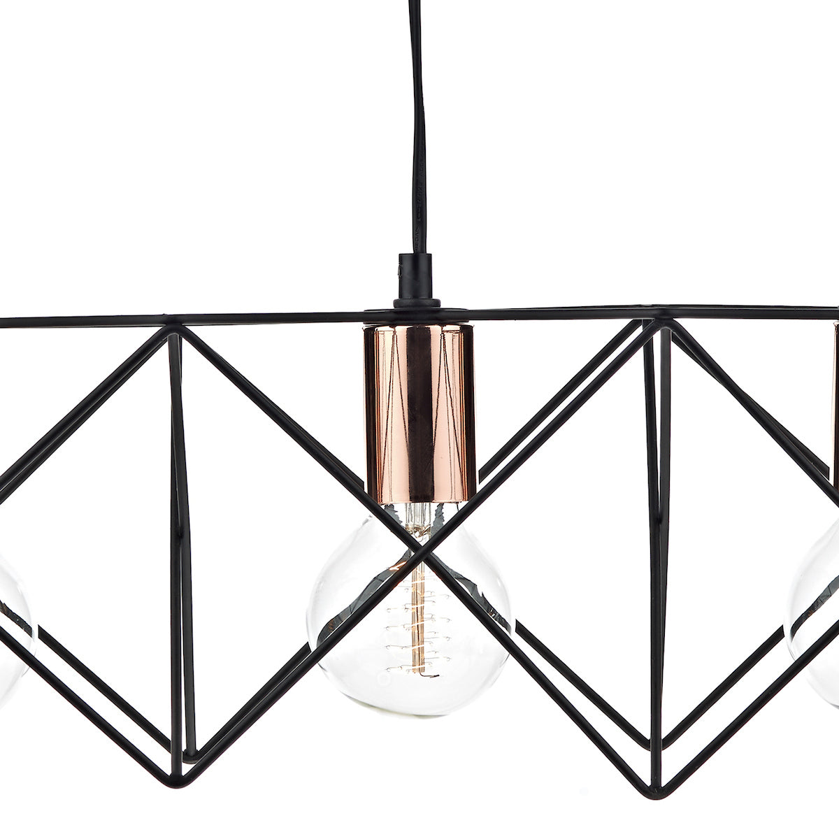 Olson 3 Light Black Ceiling Light