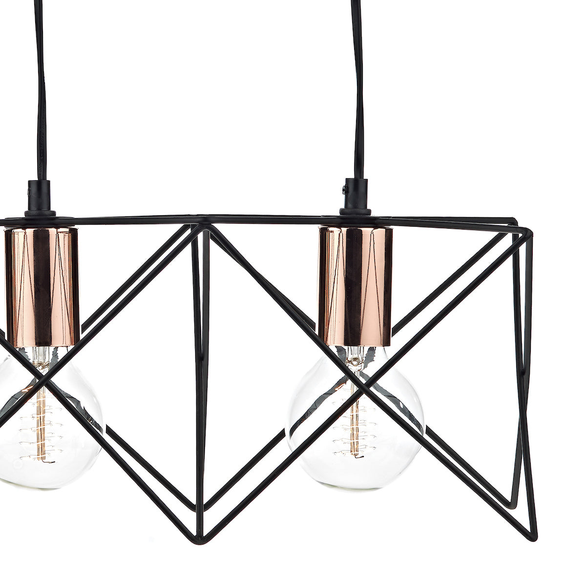 Olson 3 Light Black Ceiling Light