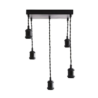 Melrose 5 Light Black Pendant Ceiling Light