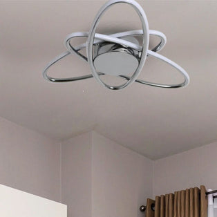 Jaxson LED Flush Polished Chrome Ceiling Light