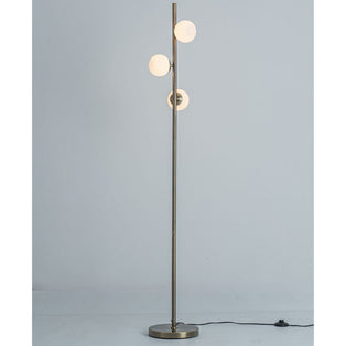 Lior 3-Light Antique Brass Floor Lamp