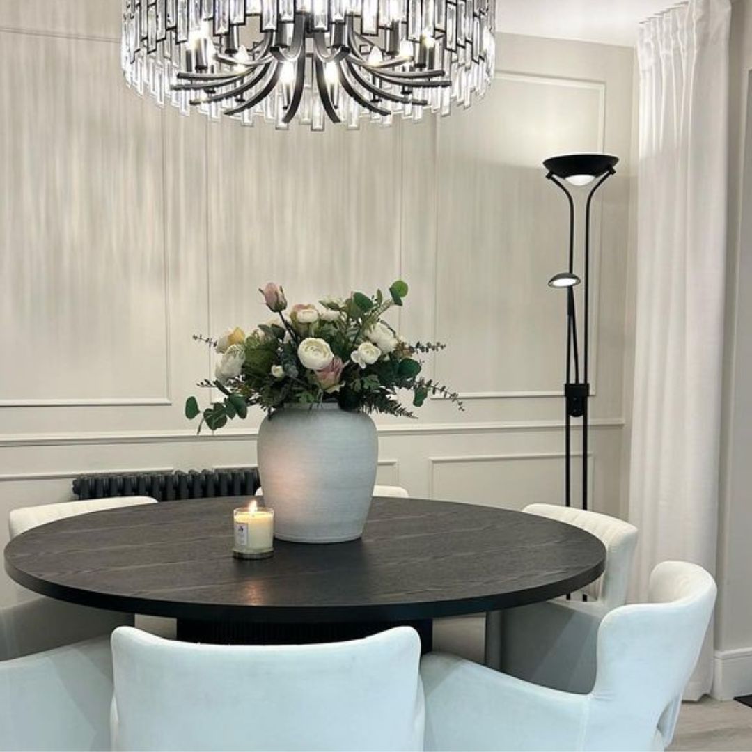 Tiree LED Mother and Child Black Task Floor Lamp