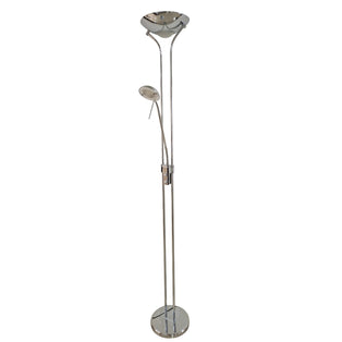 Tiree LED Mother and Child Polished Chrome Task Floor Lamp