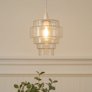 Mira Clear Glass Easy-Fit Pendant