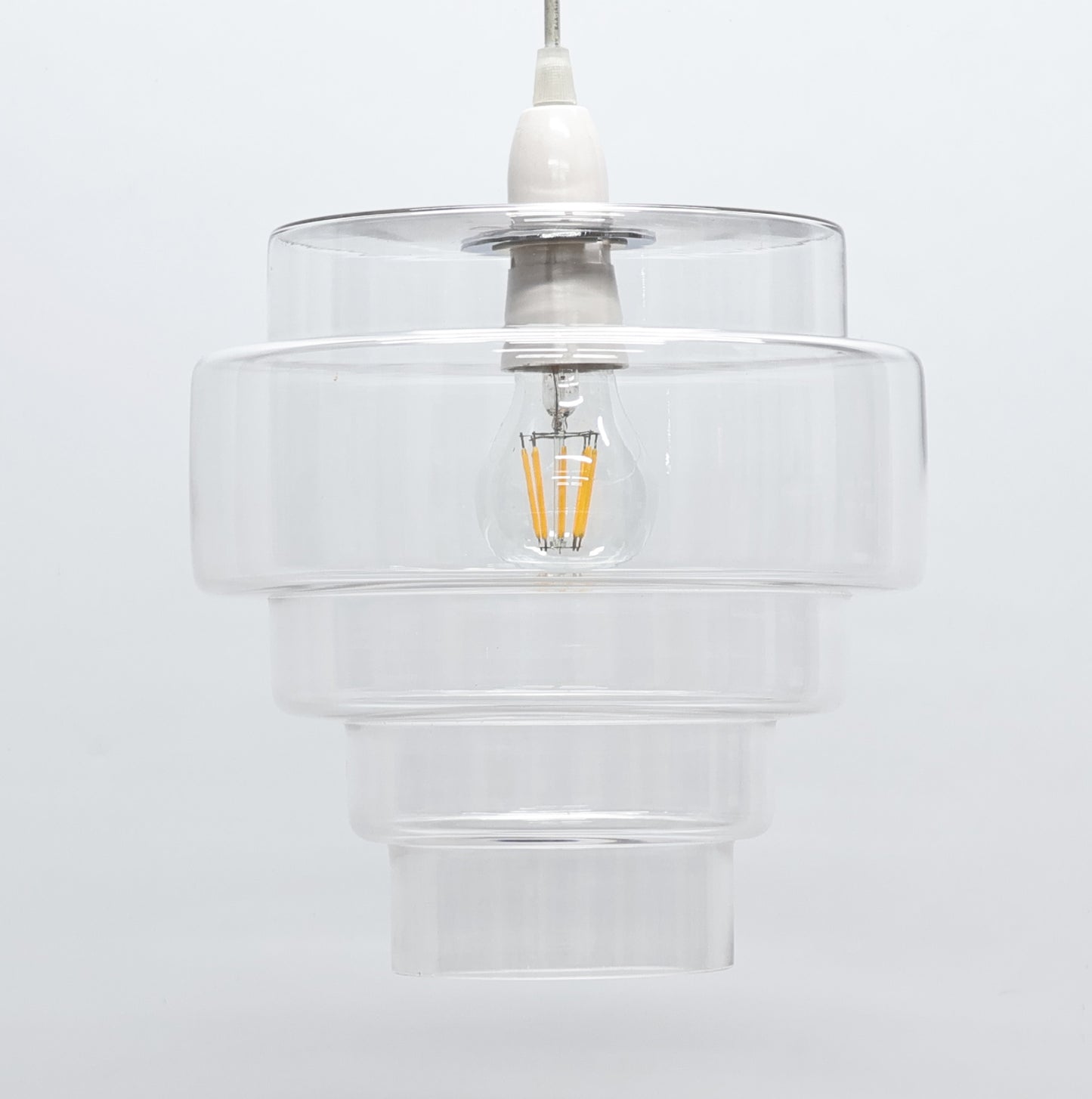 Mira Clear Glass Easy-Fit Pendant