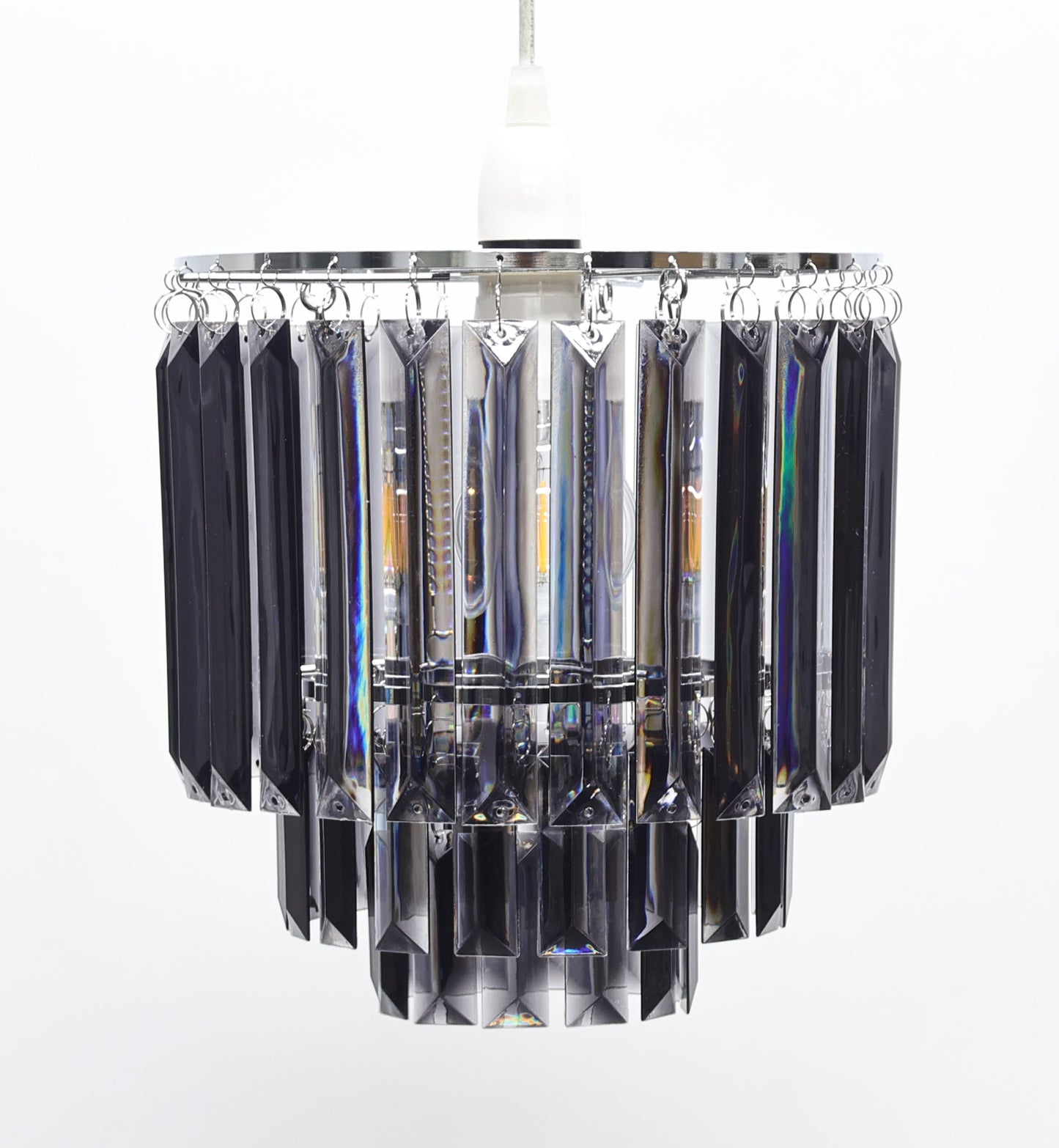 Bria Smoke Glass Easy-Fit Pendant