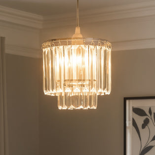 Bria Clear Glass Easy-Fit Pendant