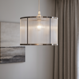 Tova Satin Nickel Easy-Fit Pendant