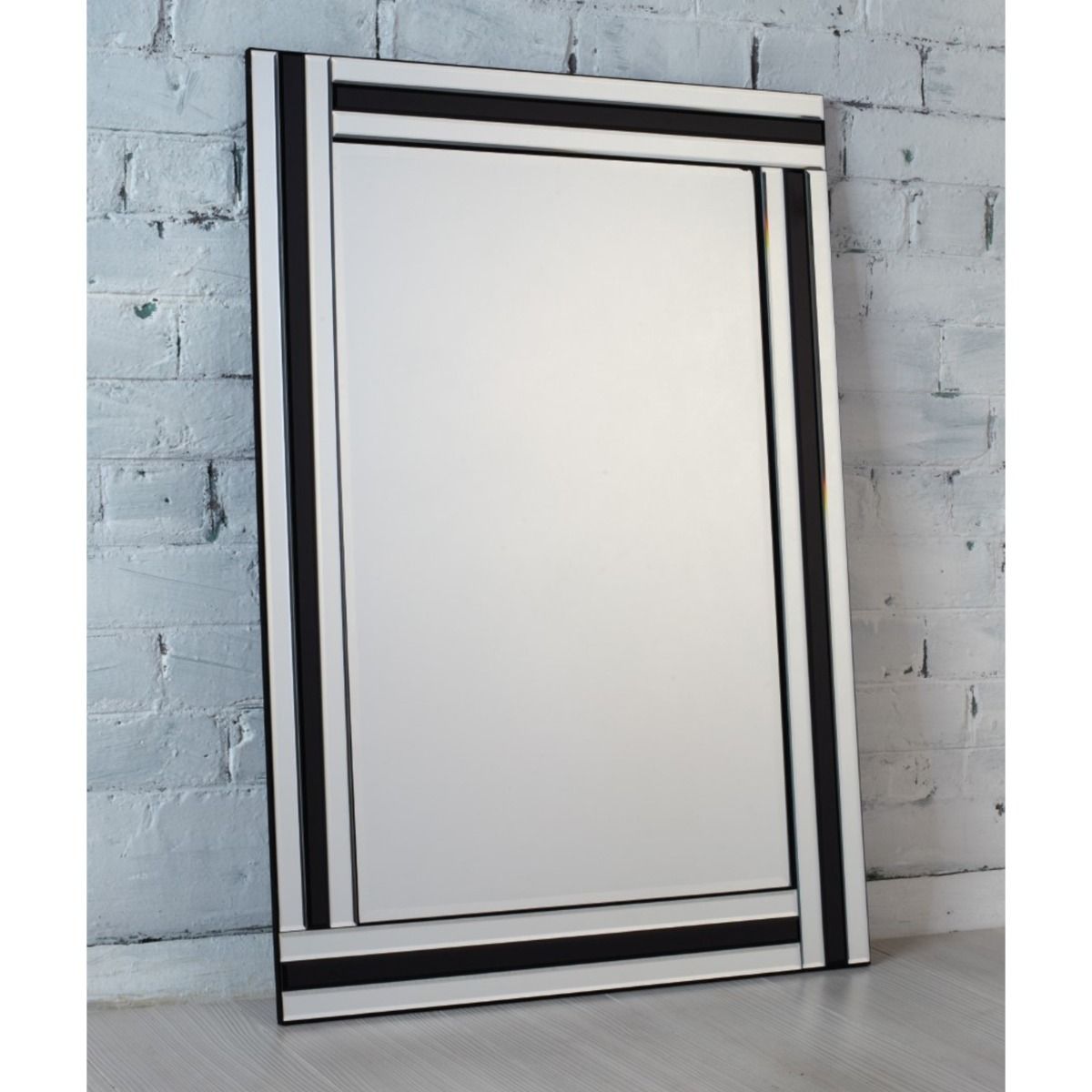 Turnbury 60x90cm Silver & Black Mirror