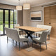 Havana Dining Set with 1.6m Extendable Table and Grey Chairs