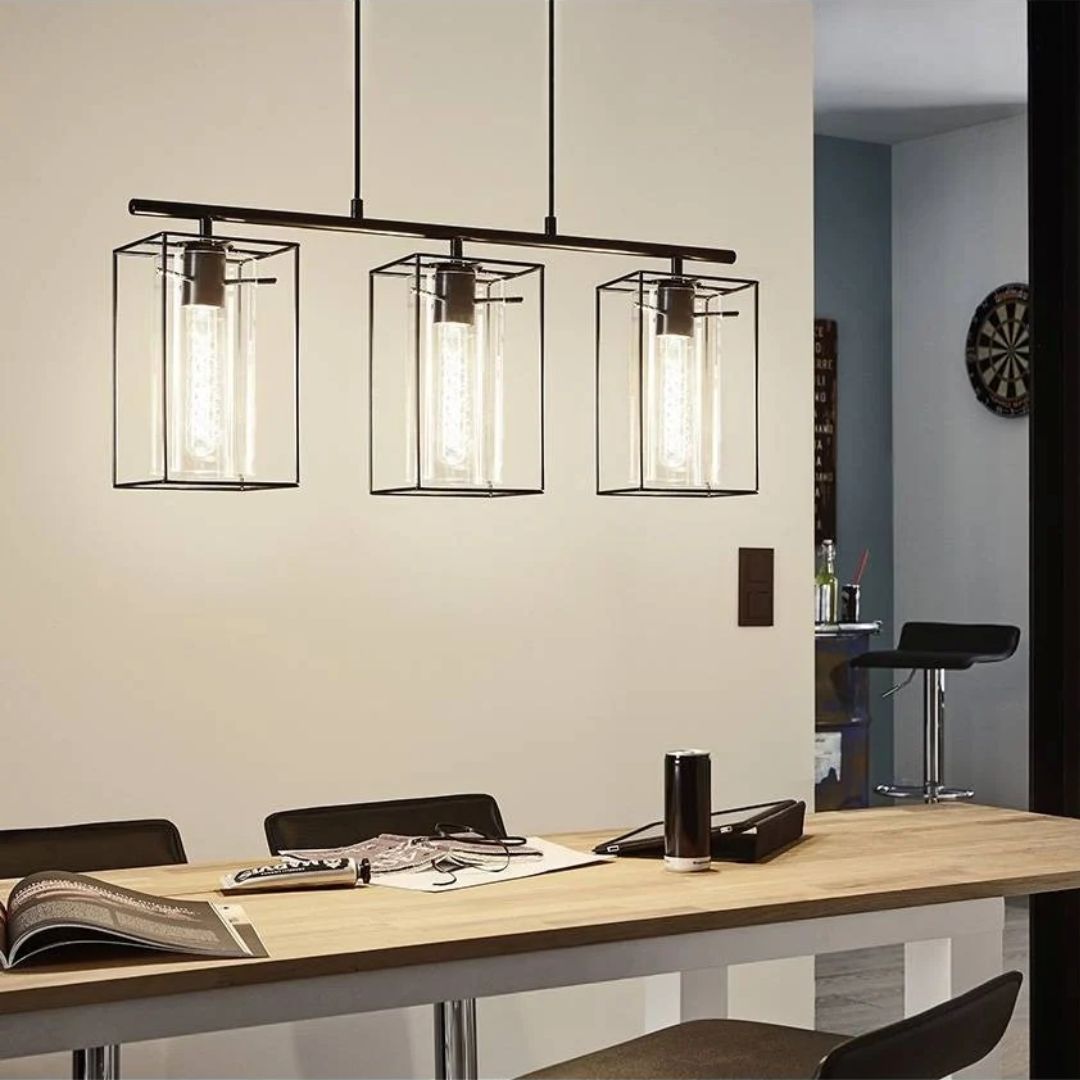 Merton 3 Light Ceiling Light Black