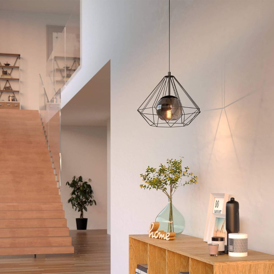 Burton Black Pendant Ceiling Light