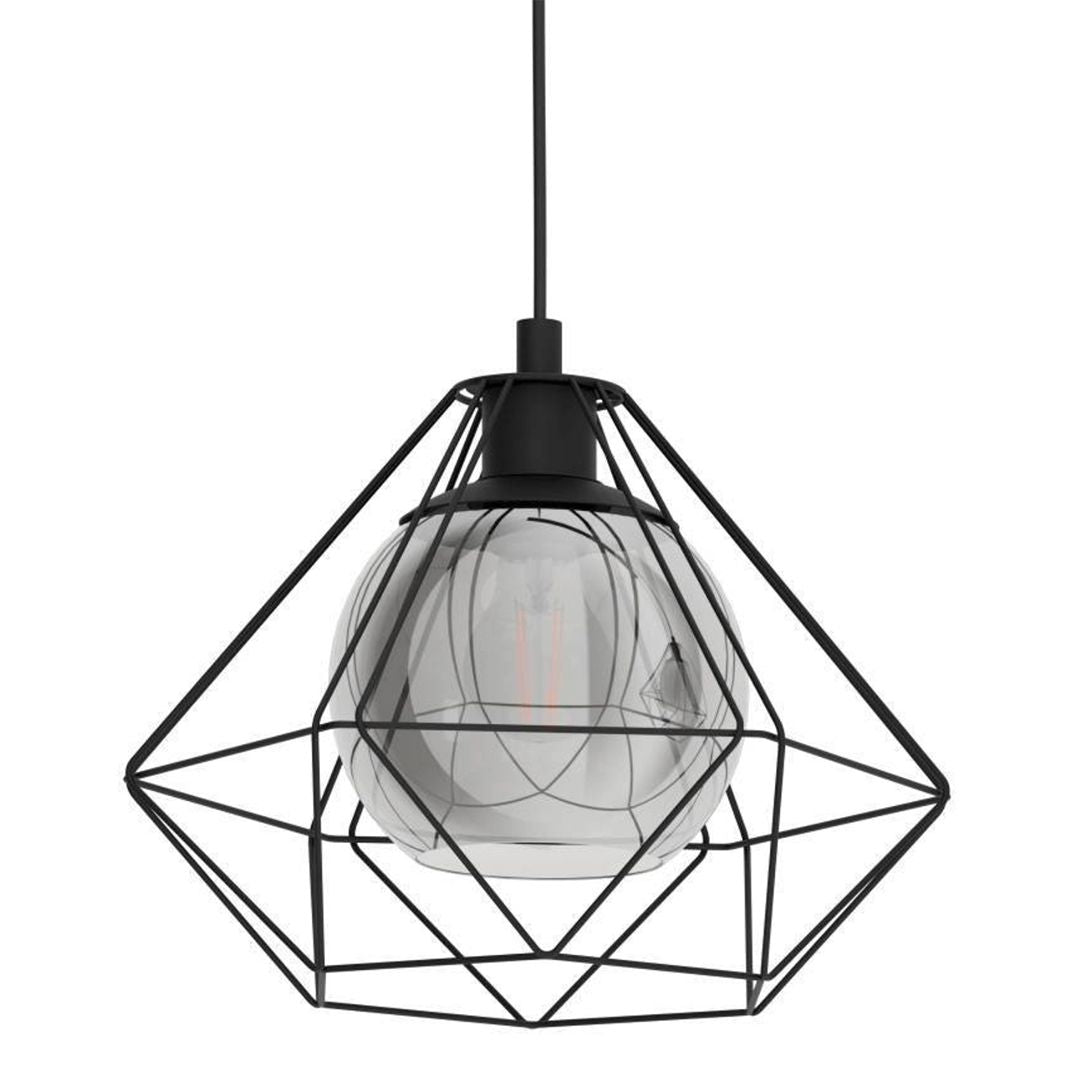 Burton 3 Light Black Ceiling Pendant Bar