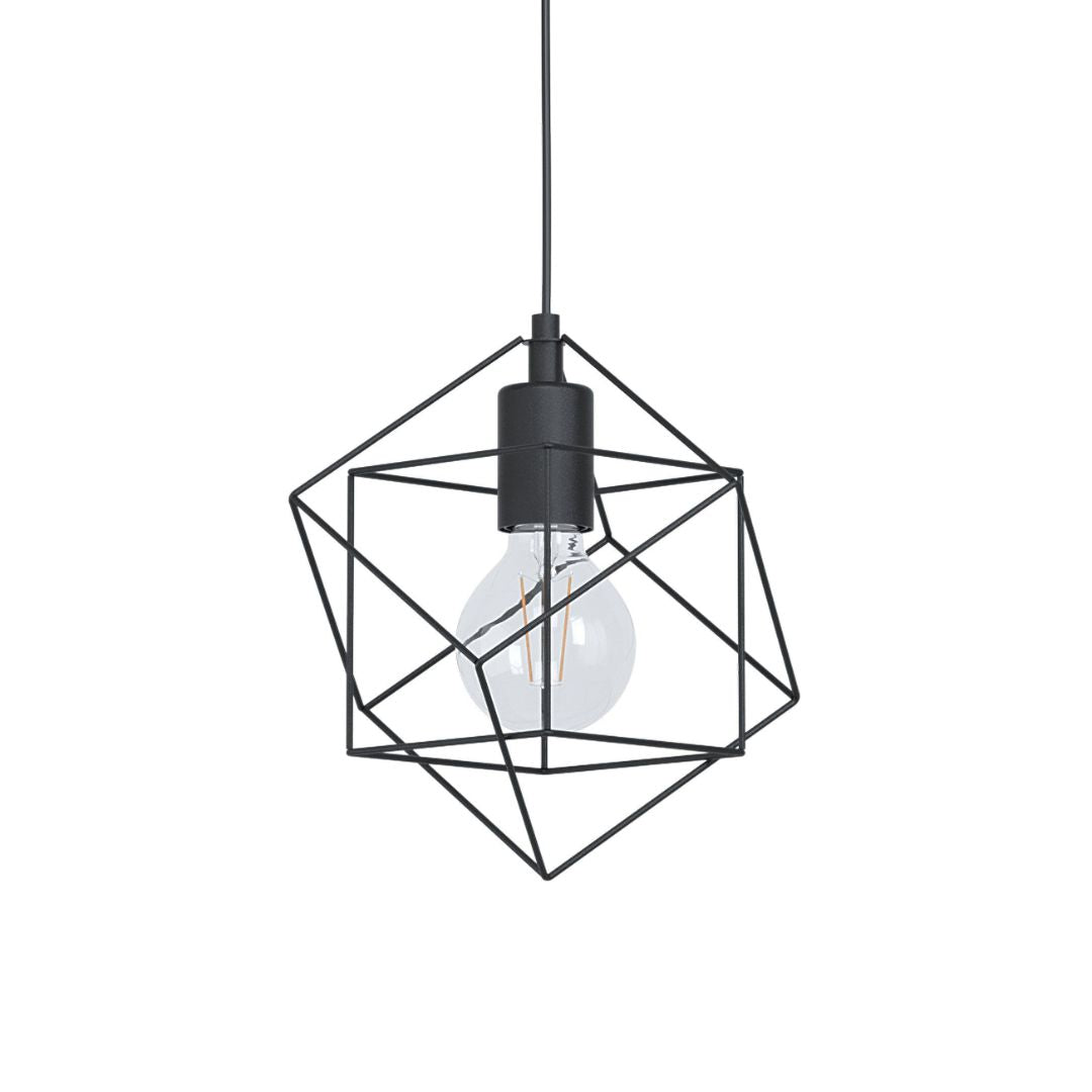 Helix 3 Light Black Pendant Ceiling Light