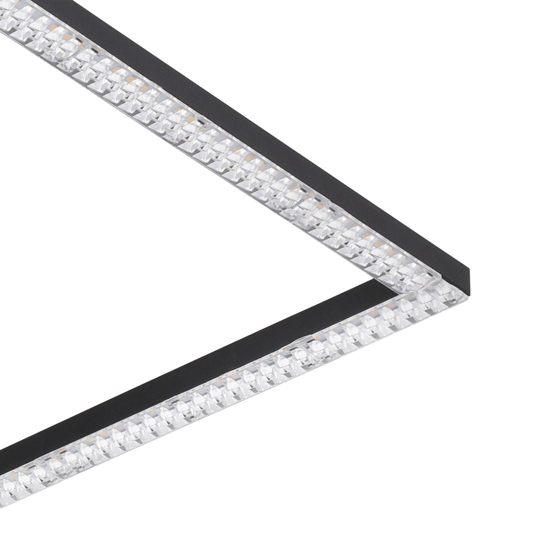 Lucia Black LED Flush Ceiling Light