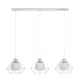 Burton 3 Light Polished Chrome Ceiling Pendant Bar