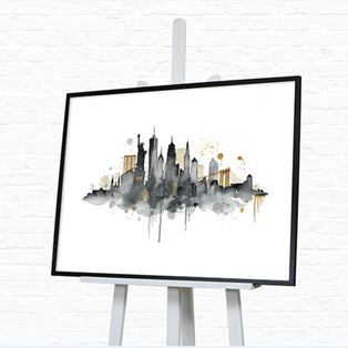 New York Skyline Framed Wall Art