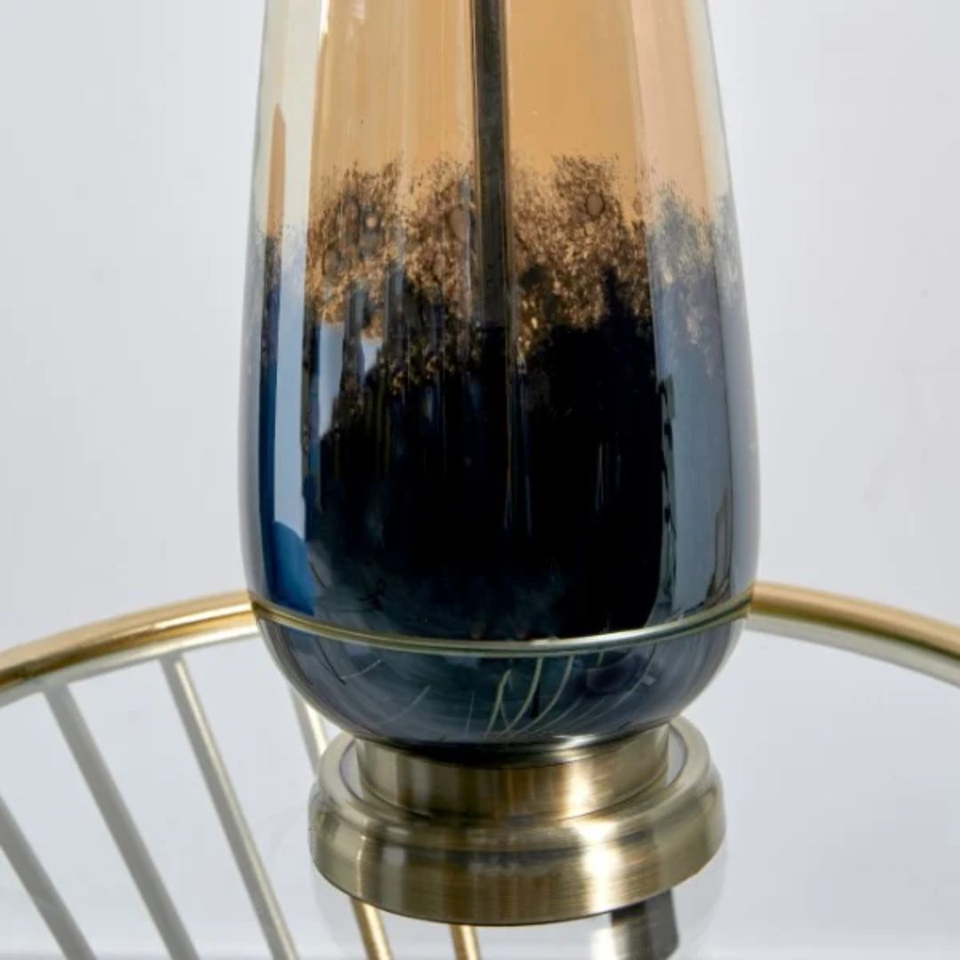 Elena Blue Glass Table Lamp