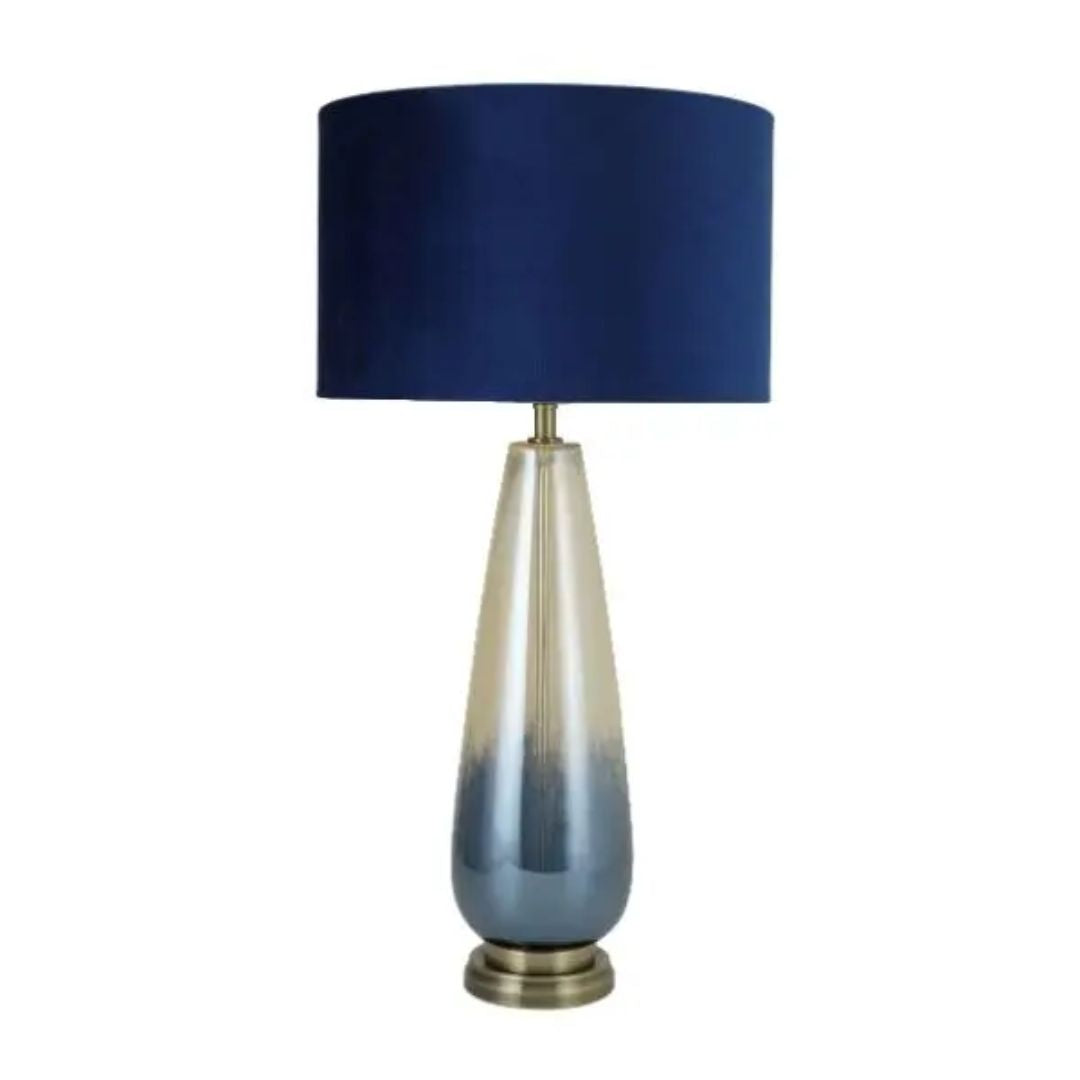 Elena Blue Glass Table Lamp