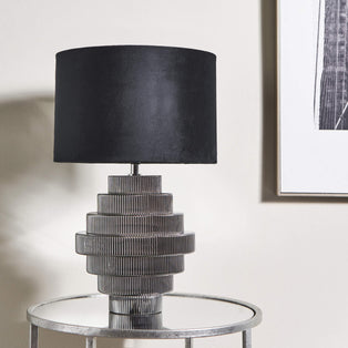Aaliyah Black Glass Table Lamp