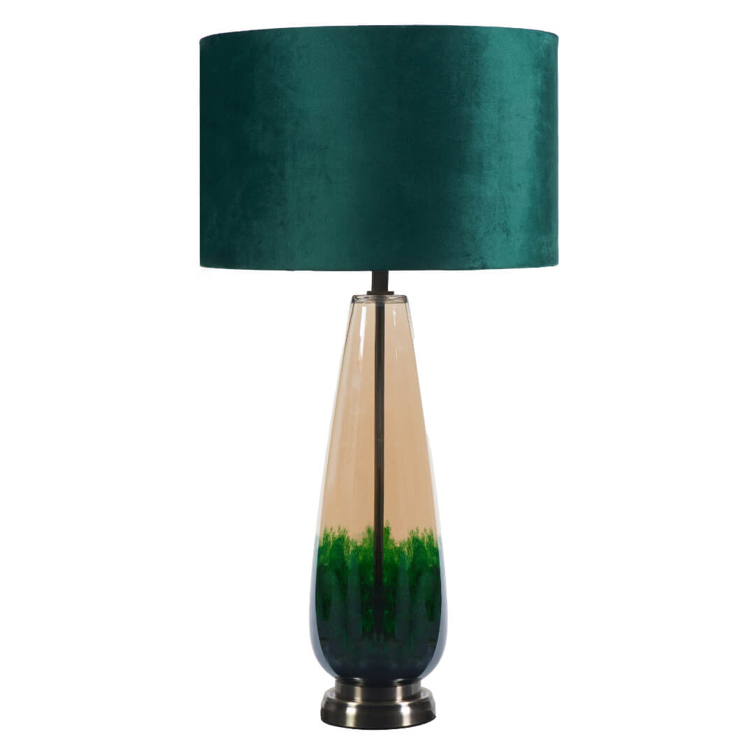 Elena Green Glass Table Lamp
